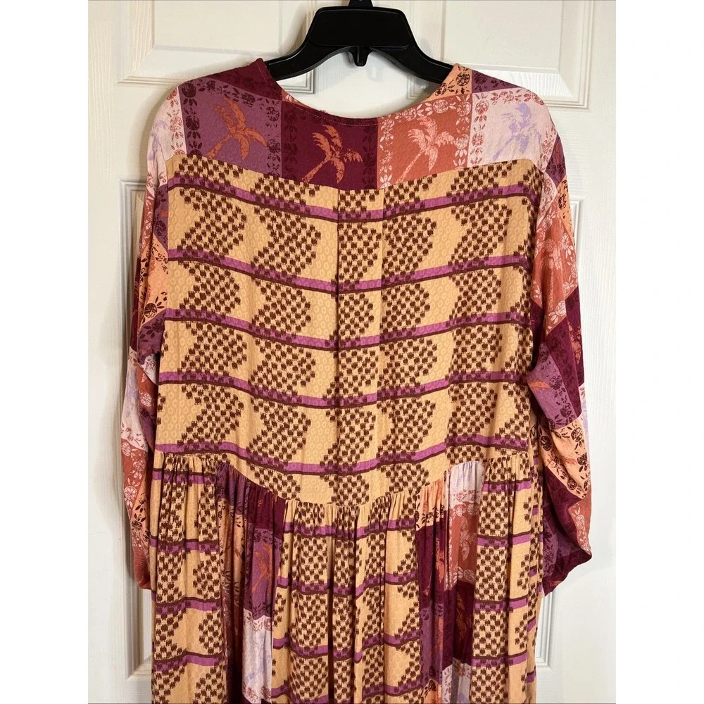 Free People Ibiza Getaway Maxi Top Dress Boho Festival Size Large
